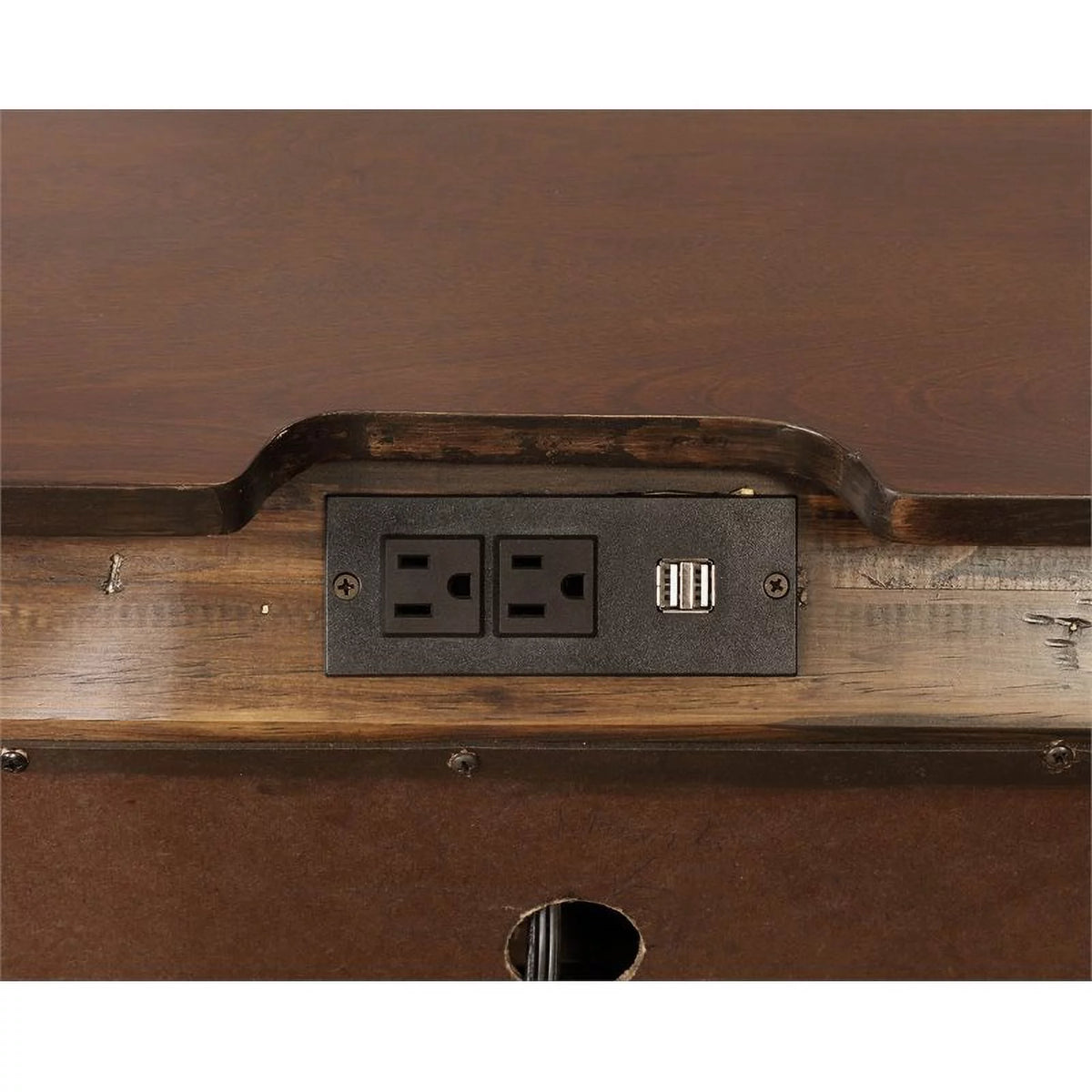 Solid Wood 3-Drawer Nightstand O4434