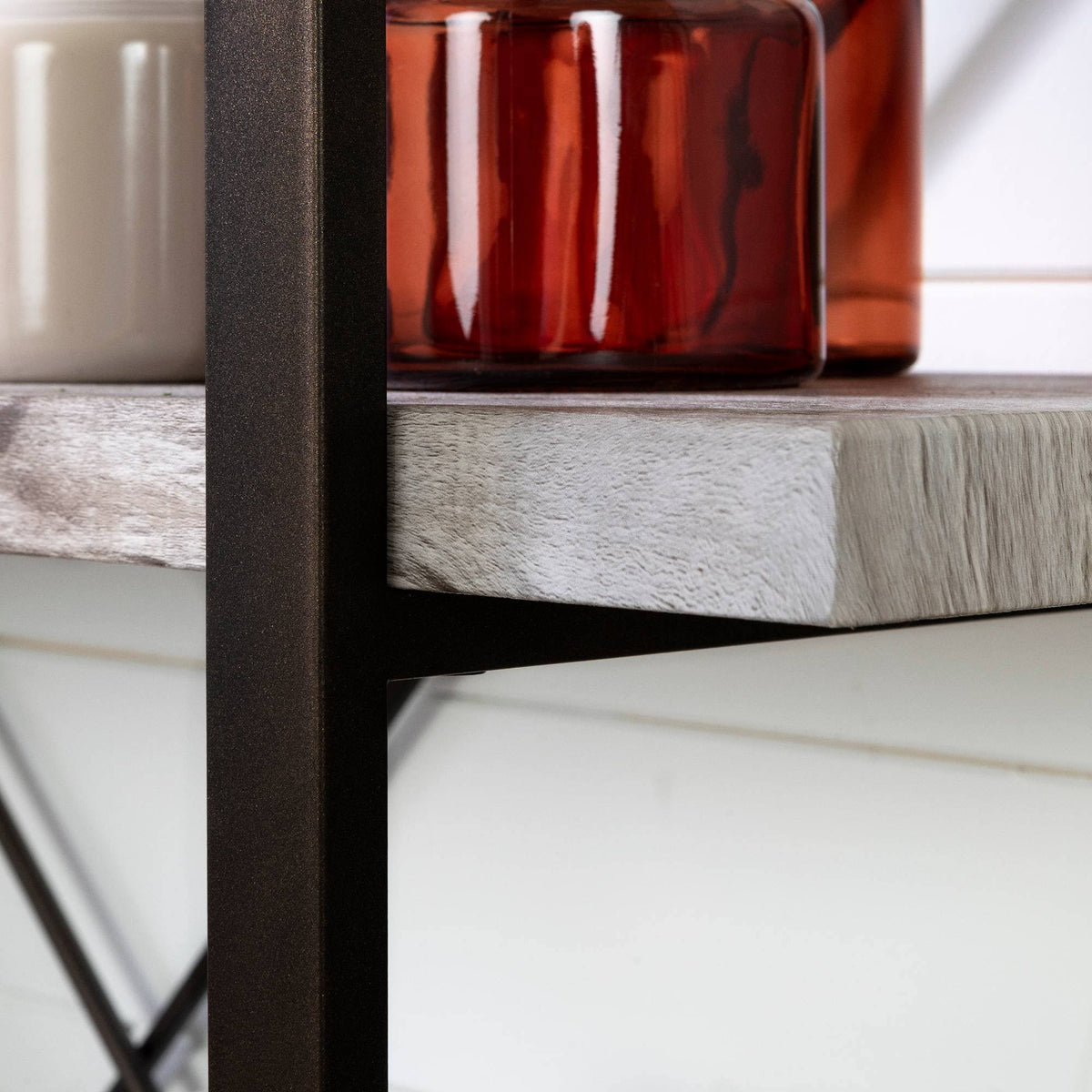 5-Shelf Shelving Unit Driftwood Gray L45078
