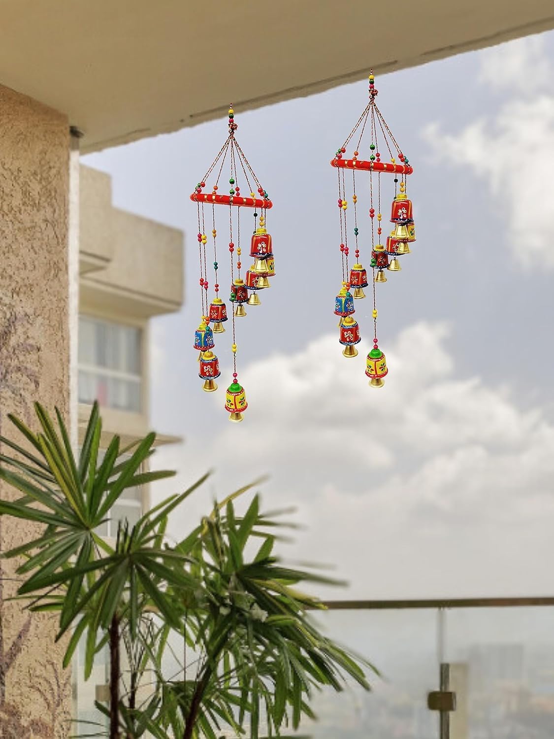 Door & Wall Hanging Home Decor (Pack of 2, Multi-Colour) A32025