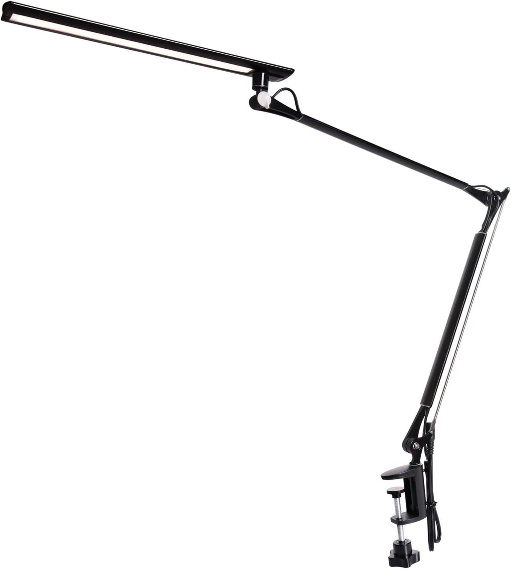 Metal Architect LED Desk Lamp with Clamp, Black V2967