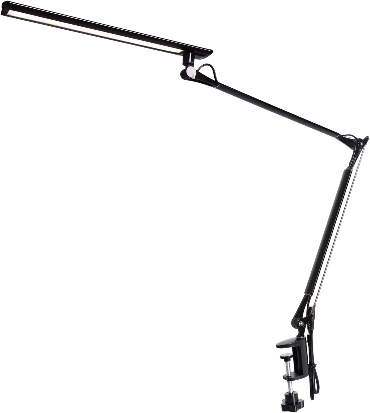 Metal Architect LED Desk Lamp with Clamp, Black V2967