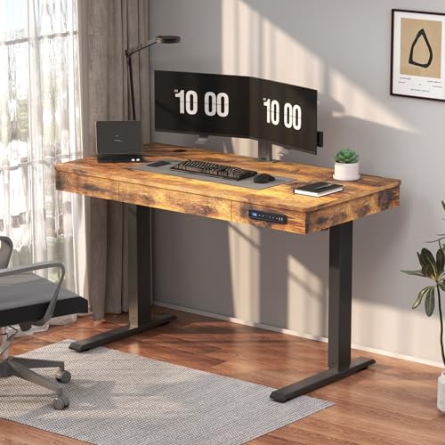 White 48 x 24 Inches Height Adjustable Electric Standing Desk C90723