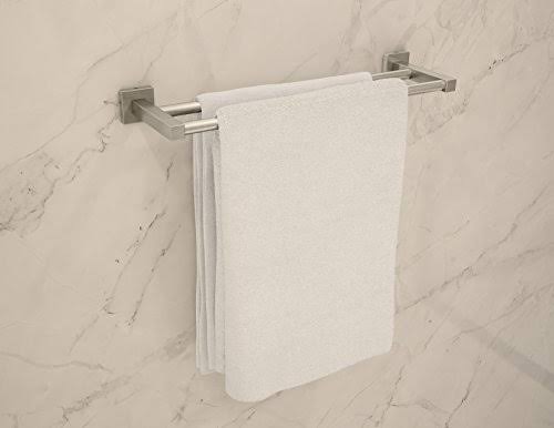 18x22 Double Rail Towel Bar - Satin Nickel F1805