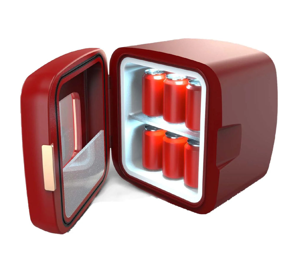 Red 12 Can Mini Beverage Cooler X32514