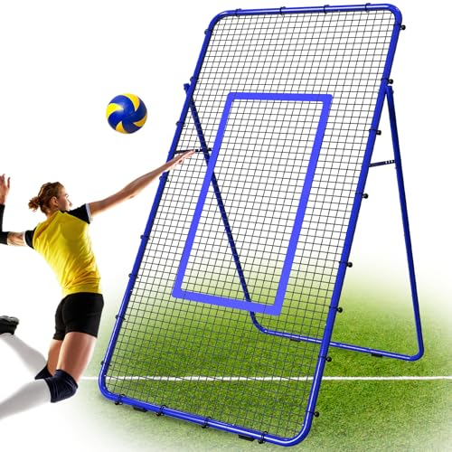 Adjustable 7x4 FT Volleyball Rebounder Net Z972