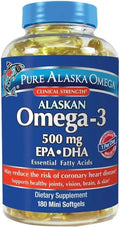 Wild Caught Omega-3 500 mg EPA+DHA 180 Softgels K99605