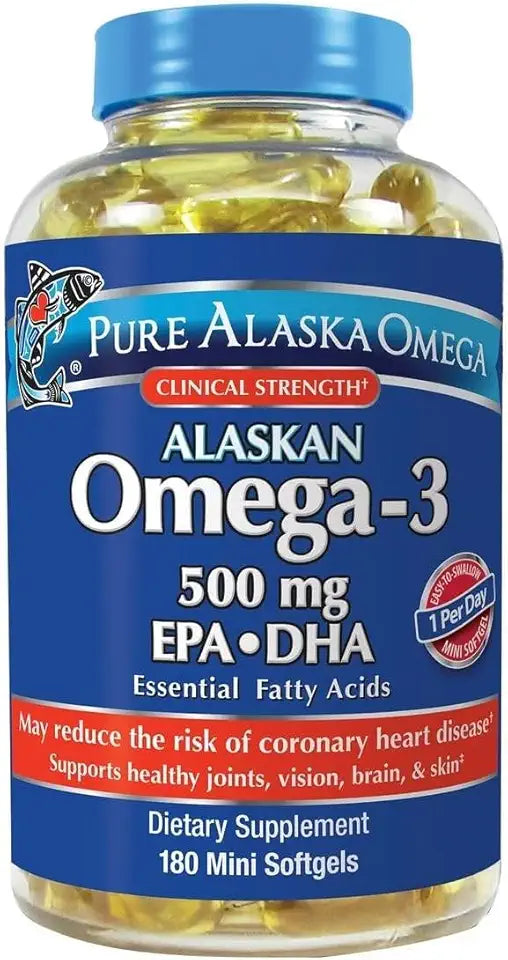 Wild Caught Omega-3 500 mg EPA+DHA 180 Softgels K99605