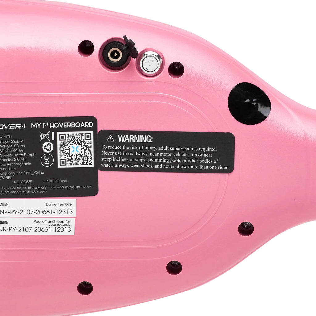 Pink Kids Hoverboard with LED Headlights D3549