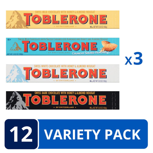 12 - 3.52 oz Swiss Chocolate Variety Pack G7866