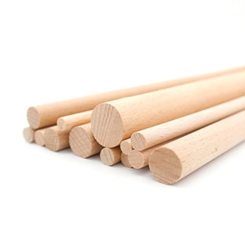Polished Wood Wardrobe Closet Rod (39"×1") K748