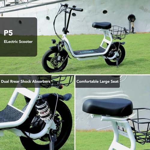 Electric Scooter with Seat, 14" Fat Tire, Foldable X1156