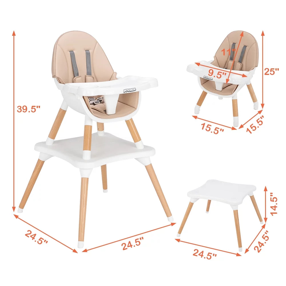5-in-1 Wood High Chair A83485