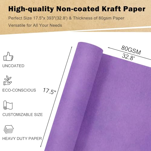 Kraft Paper Roll 30 inches x 32.8 feet Recyclable Red Y694286