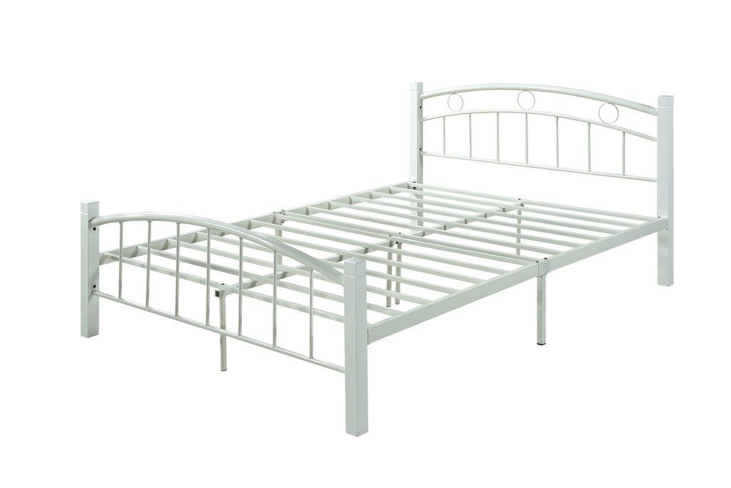Metal Platform Bed with Headboard and Footboard Full Size S11043