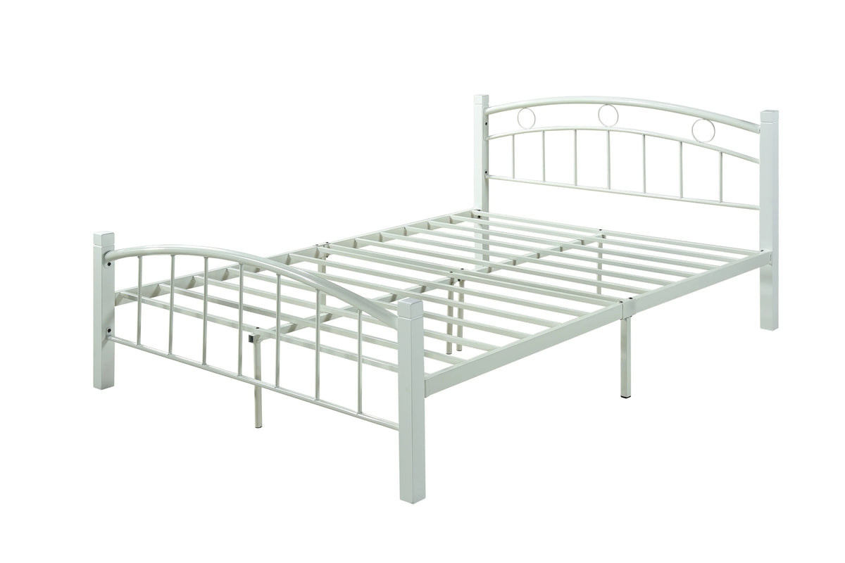 Metal Platform Bed with Headboard and Footboard Full Size S11043