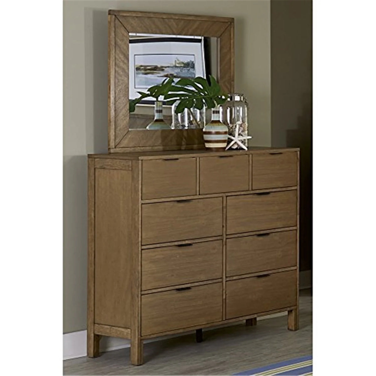 6 Drawer Wood Dresser L326