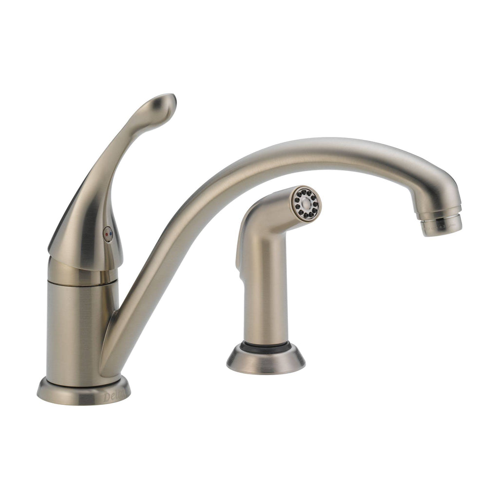 Stainless Steel Single Handle Kitchen Faucet with Spray D690