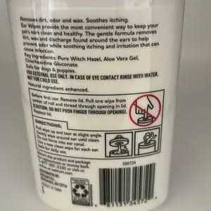 Dog Ear Wipes with Aloe E125778