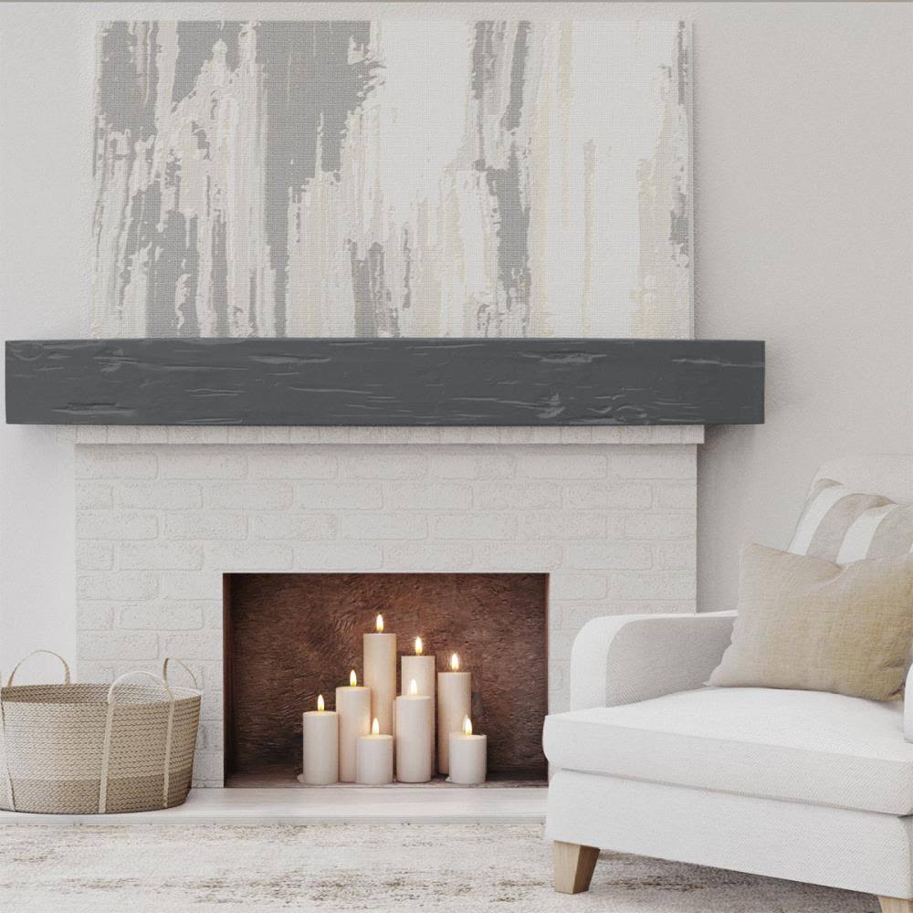 Aged Ash Faux Wood Fireplace Mantel X49174