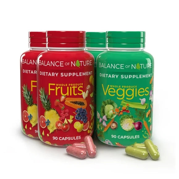 90 Fruit & 90 Veggie Capsules Whole Food Supplement I76678