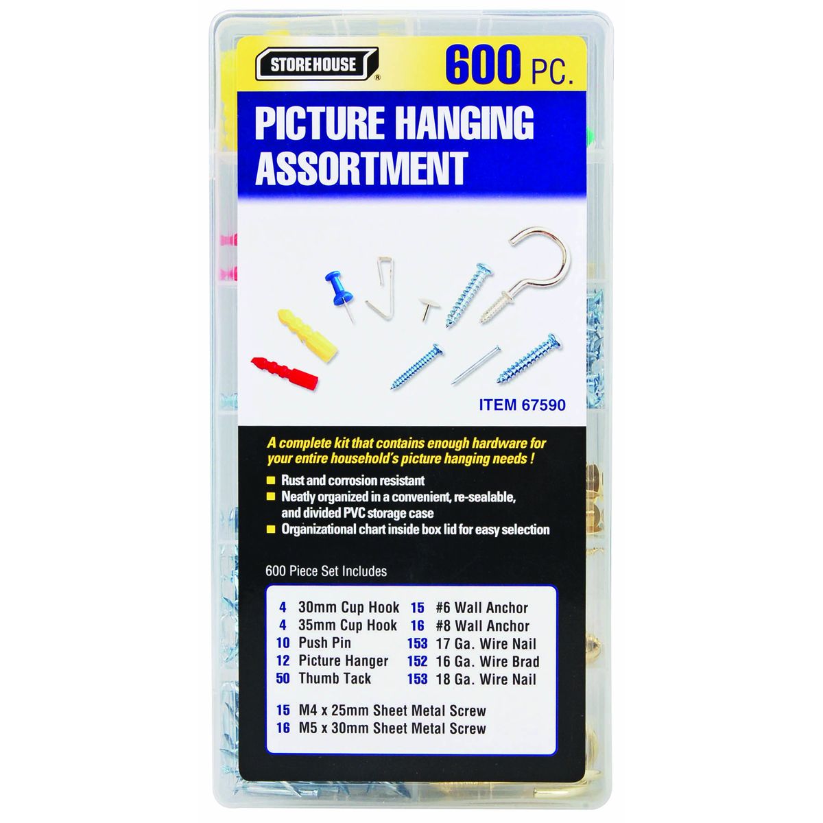 600 Piece Hardware Assortment K2878