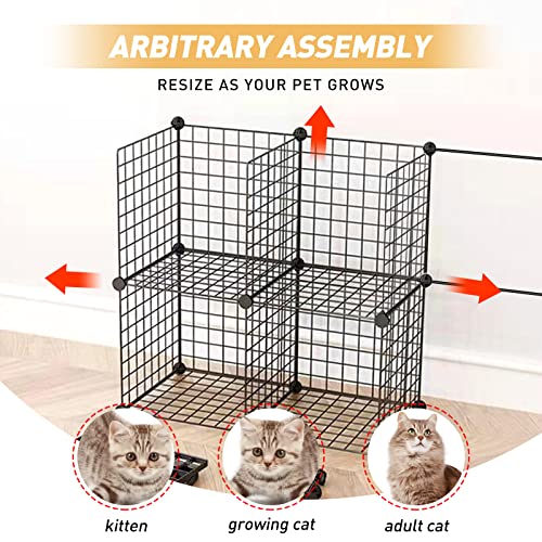 White Metal Wire Cat Cage J89624