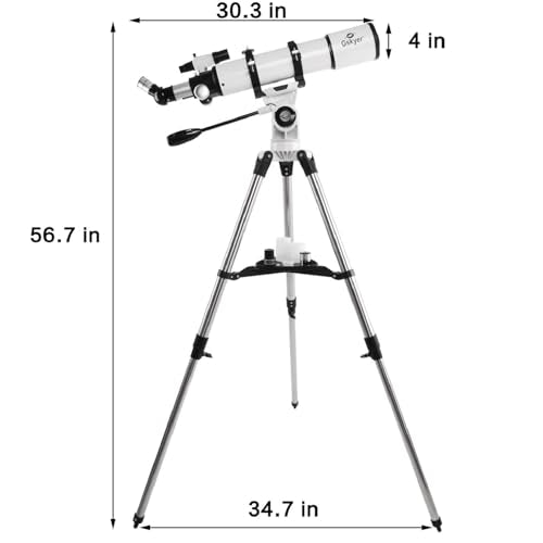 70mm Aperture 400mm AZ Mount Refracting Telescope with Carry Bag Z622224