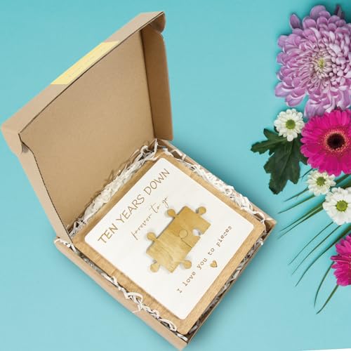 Personalized Wooden Plaque with Engraved Puzzle Pieces Q258151