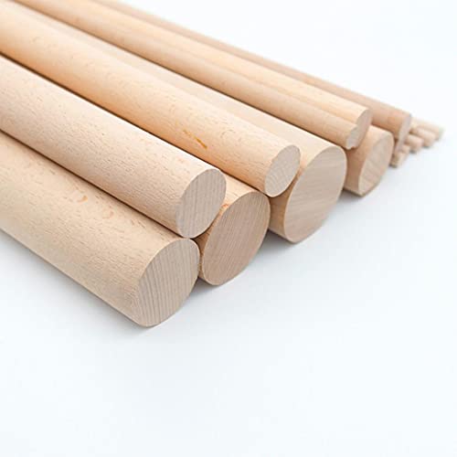 Polished Wood Wardrobe Closet Rod (39"×1") K748