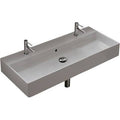 39.3x22 Rectangular Ceramic Wall Mounted Sink with Overflow Q25894