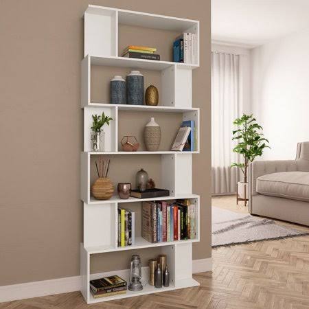 White Chipboard Book Cabinet/Room Divider T230661