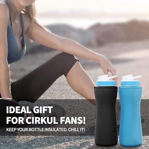 2 Pack Black Sleeve for 22oz Water Bottle U5106