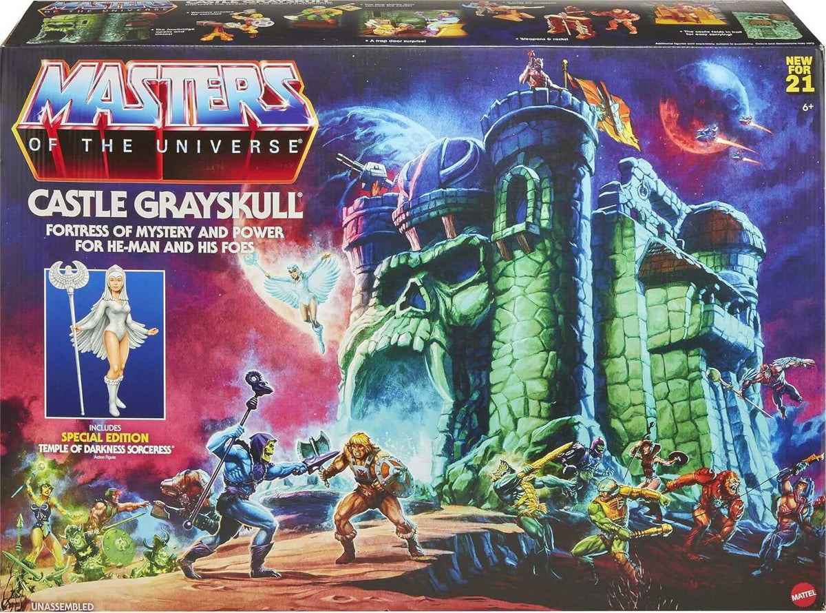 Castle Grayskull Playset with Action Figure, 4 Rooms, Trap Door & Elevator L450
