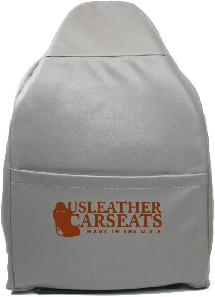 Compatible with 2001 Ford Excursion Driver Side Lean Back Replacement Leather Seat Cover Gray J903