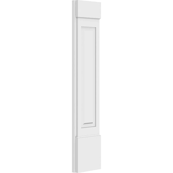 Raised Panel PVC Pilaster with Capital & Base (Pair) J652