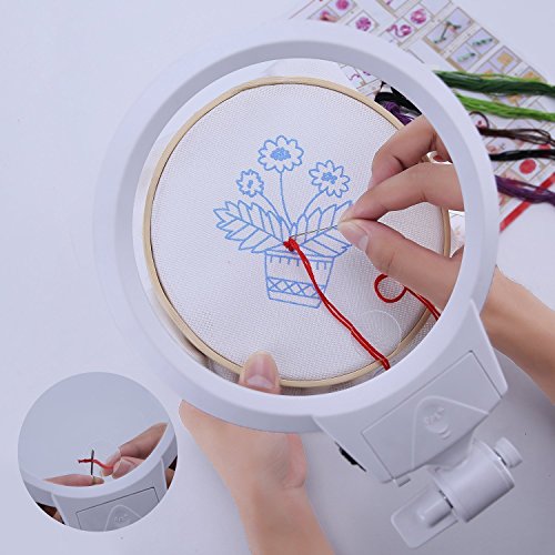 36 LED Dimmable Floor Magnifying Lamp with Stand A3707