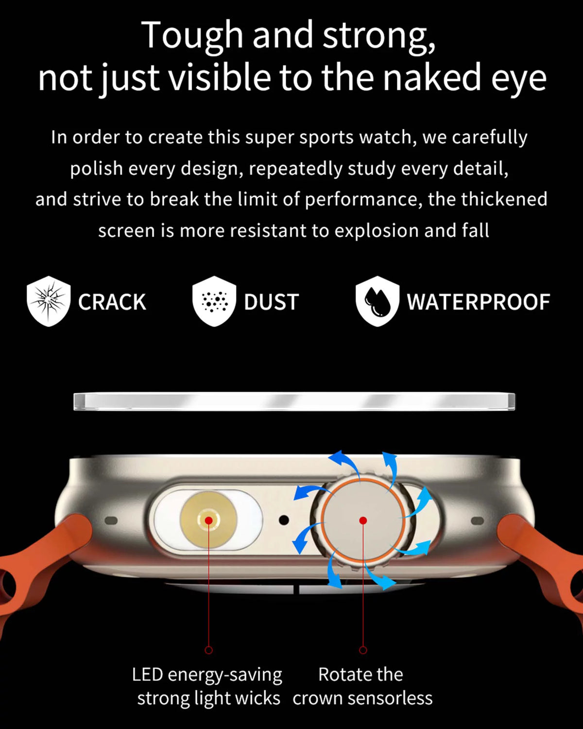 Smart Watch 2.1" Bluetooth Call IP68 Waterproof Z889901