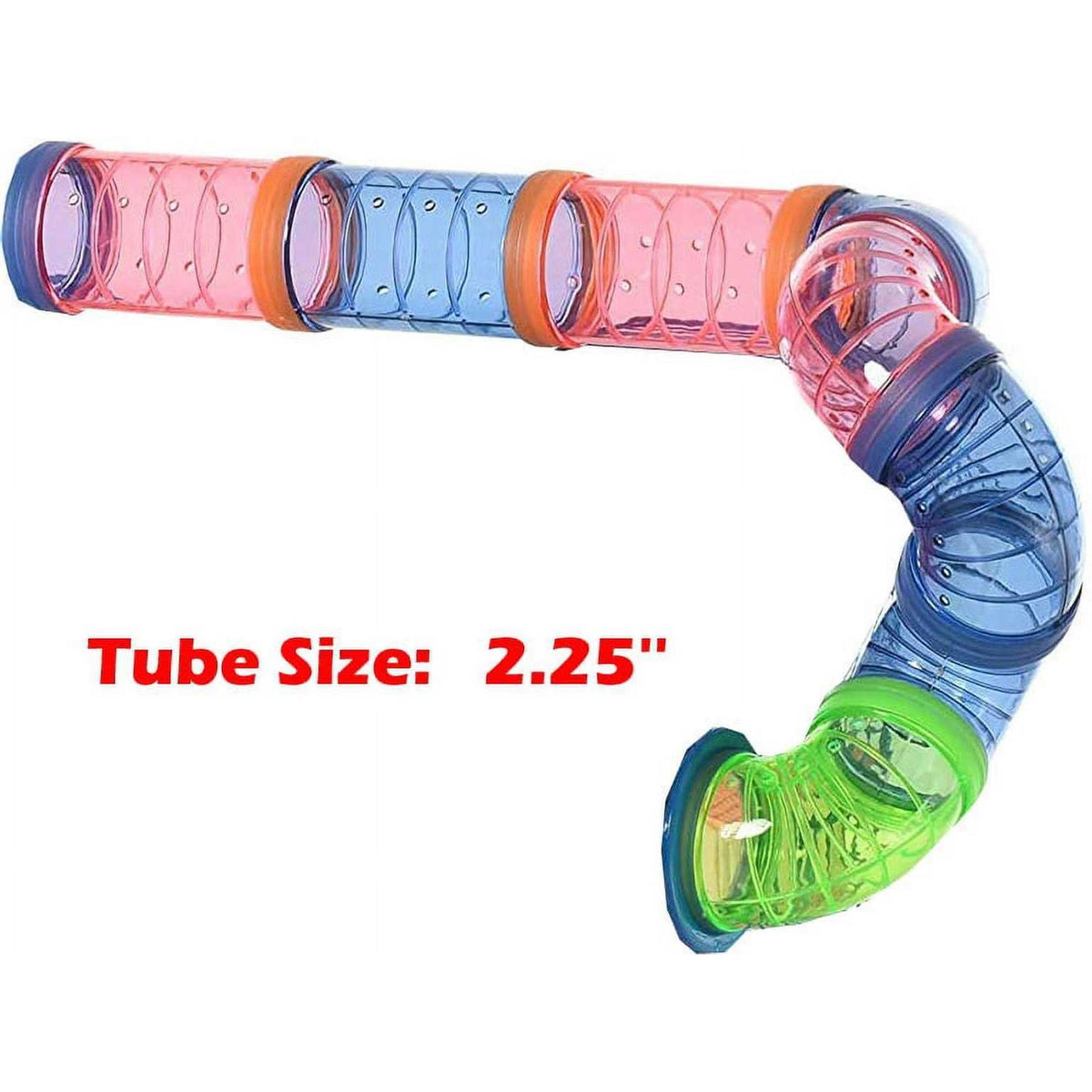 Pink Large 5-Levels Twin Tower Hamster Mouse Habitat Wire Animal Cage With Long Crossover Tube C73695