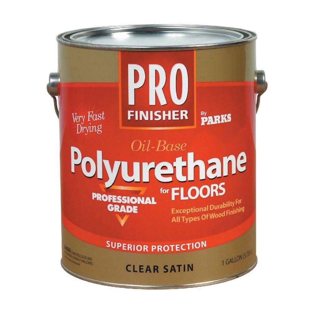 1 gal. Clear Satin Oil-Based Interior Polyurethane for Floors (2-Pack) X282261