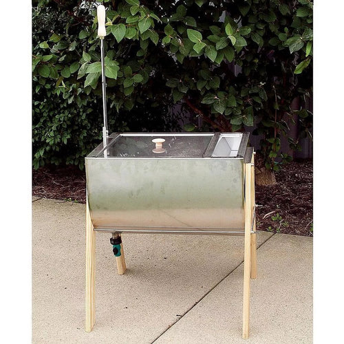 15 Gallon Laundry Hand Washer Tub and Wringer with Wooden Legs D2324