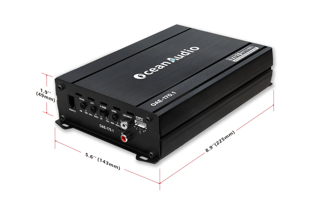 Monoblock Class A/B Car Audio Subwoofer Amplifier 340W B886