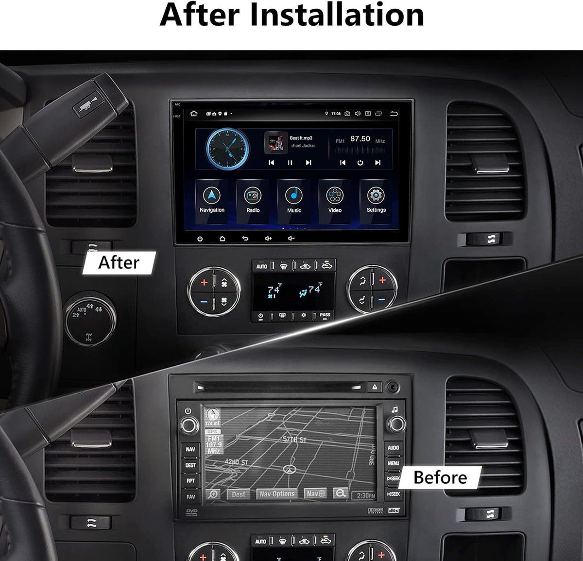 Android 11 Car Stereo with CarPlay and Android Auto, 8 Inch Double Din Car Radio K8830