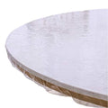 Clear Round Vinyl Fitted Tablecloth W755882