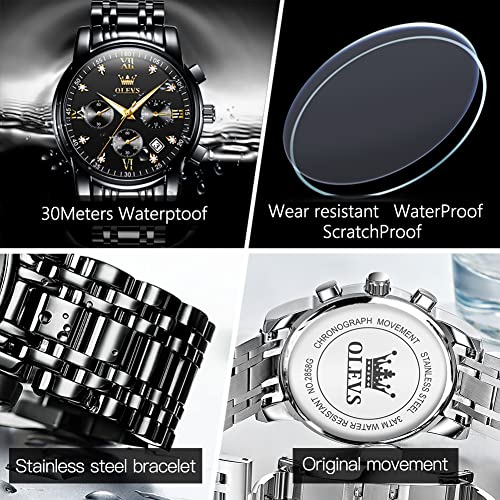 Quartz Luminous Water Resistant Chronograph Watch O2475