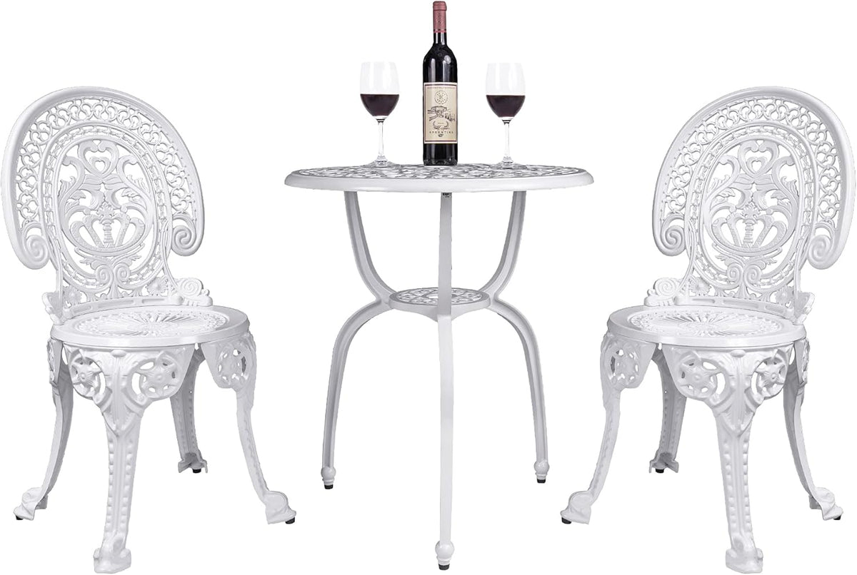 4 Piece Cast Aluminum Patio Conversation Set X46415