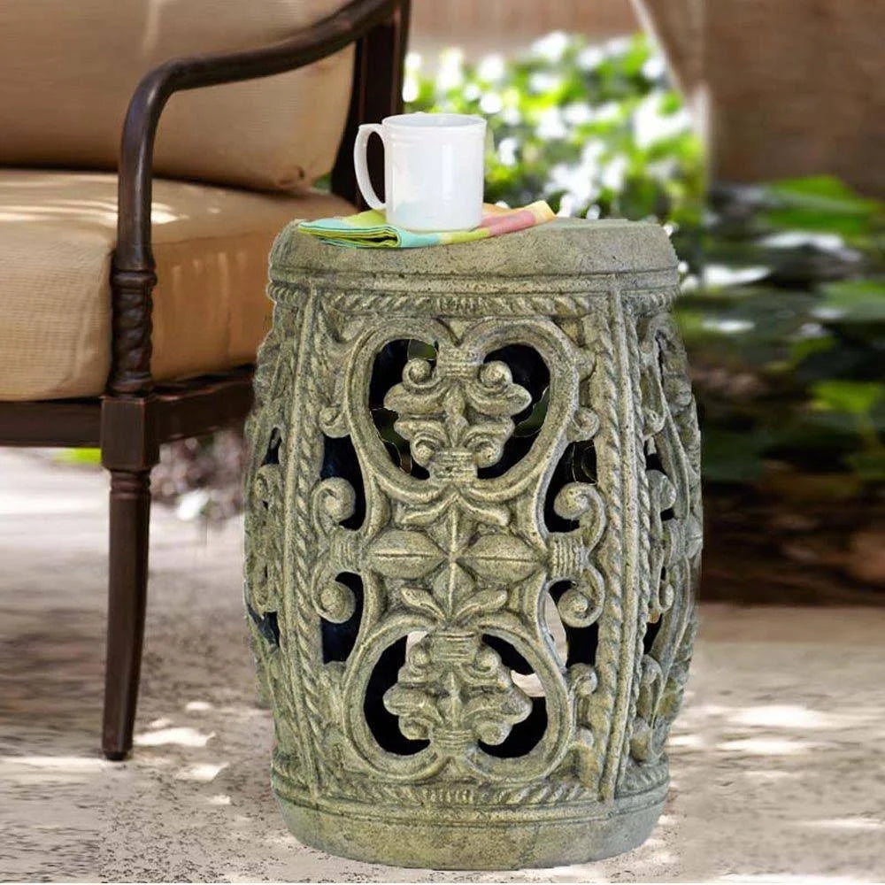 Cast Stone Garden Patio Stool X53025