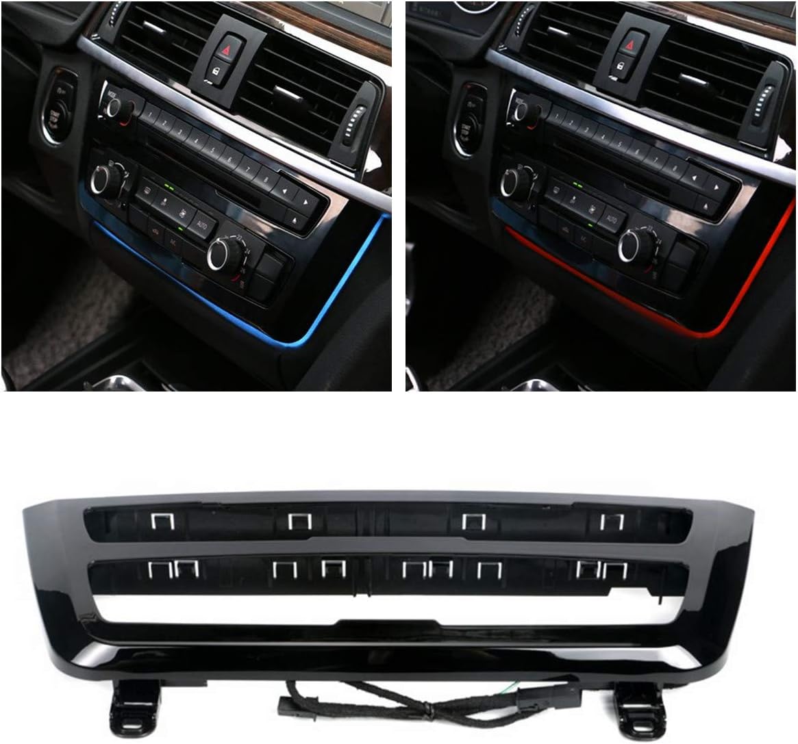 Blue Orange Dual Color Car Interior Ambient Lights C6774