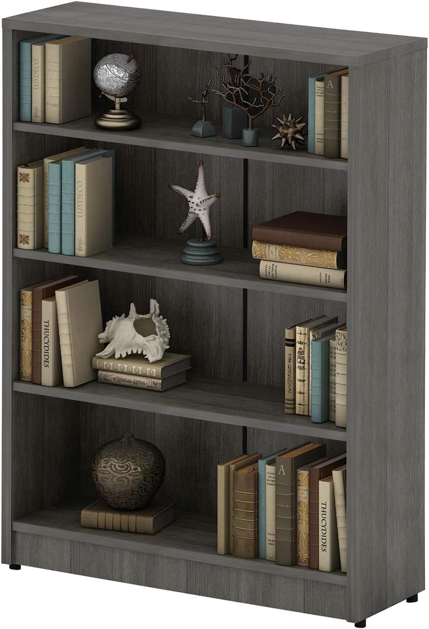 4-Shelf Wood Bookcase M1781
