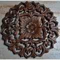 Hand Carved Teak Wood Panel Wall Décor G38418