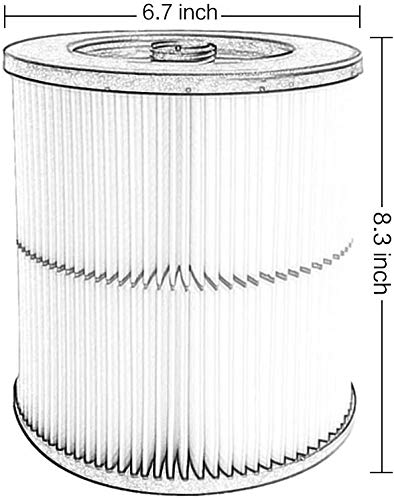 Replacement Cartridge Filter for Wet/Dry Vacuum (1 Filter & Small Brush) W110940